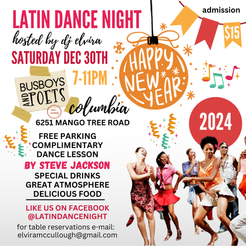 Busboys and Poets Meets Latin: Salsa Lessons and Community Dance