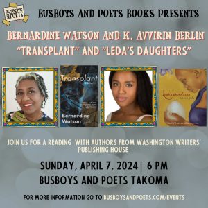 TRANSPLANT AND LEDA'S DAUGHTERS | Busboys and Poets Books