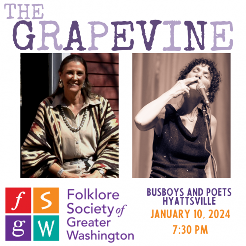 Grapevine Storytelling Series with Regi Carpenter and Liza Newell.