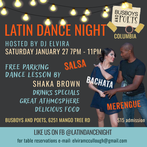 Busboys and Poets Meets Latin: Salsa Lessons and Community Dance