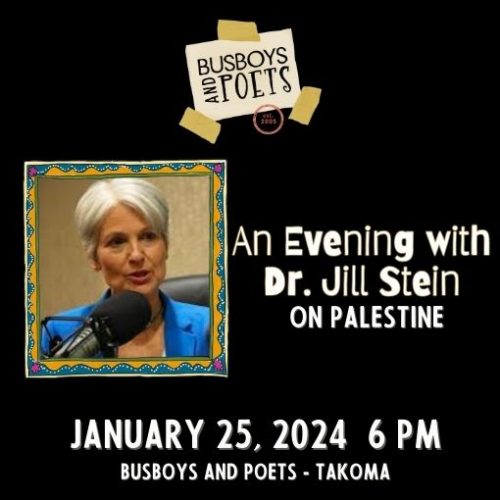 Palestine Week 2024: An Evening with Dr Jill Stein: People. Planet. Peace.