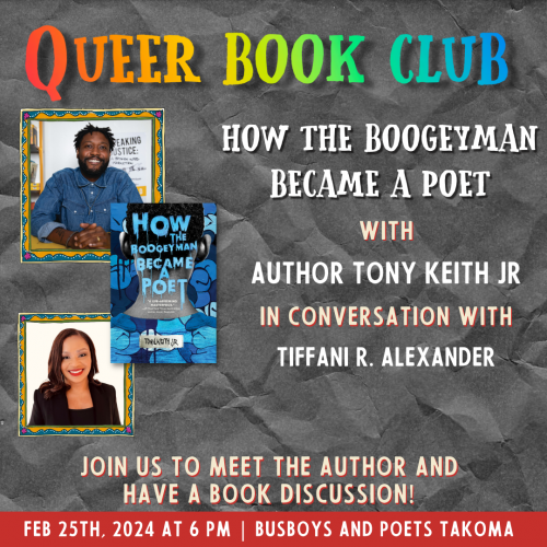 HOW THE BOOGEYMAN BECAME A POET (Queer Book Club) | Busboys and Poets Book Club