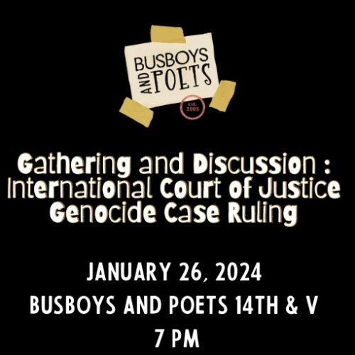 Community Gathering and Discussion after the ICJ Decision