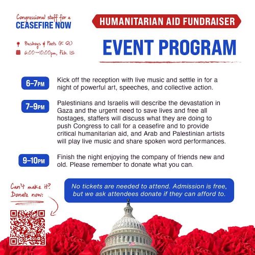 Congressional Staff for Ceasefire (Fundraiser)