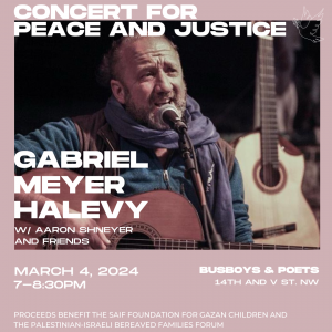 Concert for Peace and Justice  : Gabriel Meyer Halevy