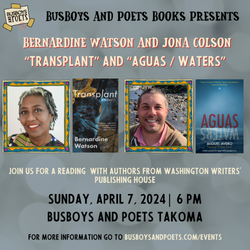 TRANSPLANT AND AGUAS / WATERS | Busboys and Poets Books