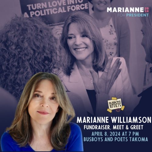 Marianne Williamson Fundraiser and Meet & Greet