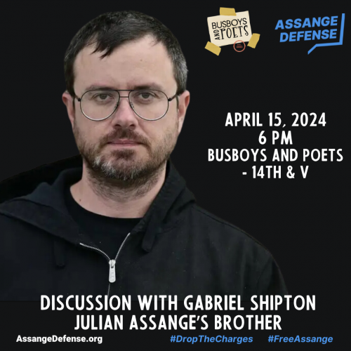 #FreeAssange | Discussion with Gabriel Shipton