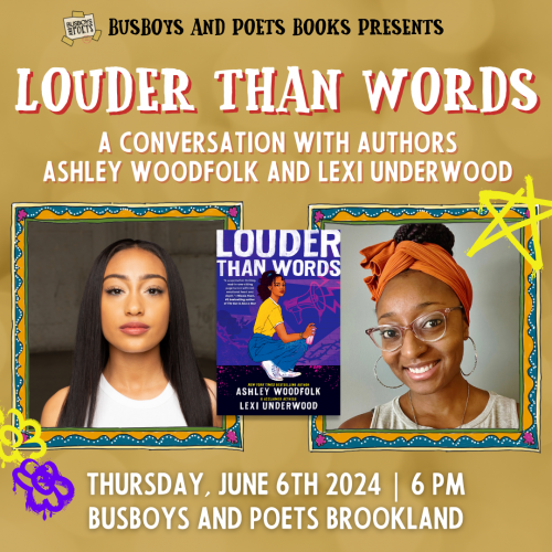LOUDER THAN WORDS | A Busboys and Poets Books Presentation