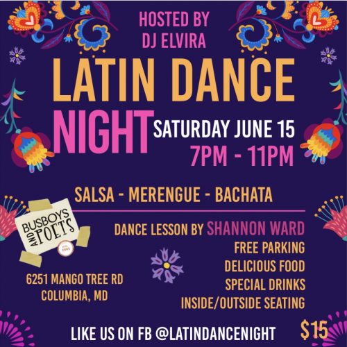 Busboys and Poets Meets Latin: Salsa Lessons and Community Dance