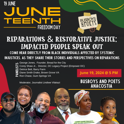 Reparations & Restorative Justice: Impacted Black Folk Speak Out