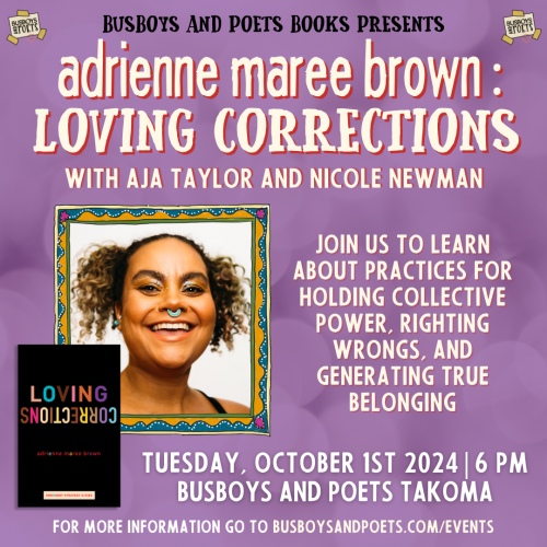 LOVING CORRECTIONS | A Busboys and Poets Books Presentation