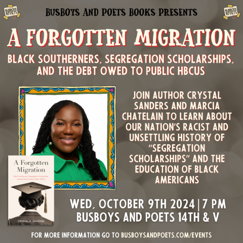 A FORGOTTEN MIGRATION | A Busboys and Poets Books Presentation