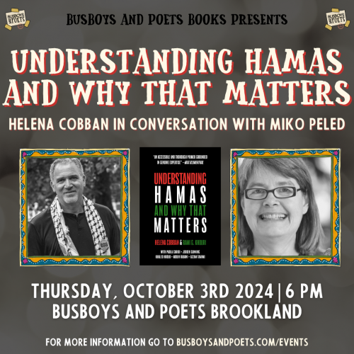 UNDERSTANDING HAMAS AND WHY IT MATTERS | A Busboys and Poets Books Presentation