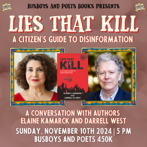 LIES THAT KILL | A Busboys and Poets Books Presentation