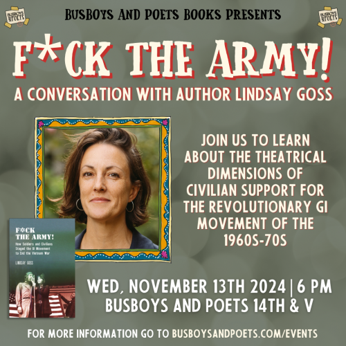 F*CK THE ARMY! | A Busboys and Poets Books Presentation