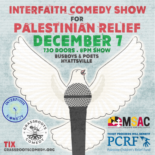 Interfaith Comedy Show Fundraiser for Palestinian Children's Relief Fund