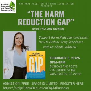 “The Harm Reduction Gap” Book talk and signing with Dr. Sheila Vakharia