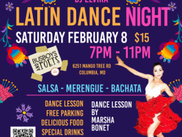 Latin Dance Night February 8 2025 at Busboys and Poets Columbia