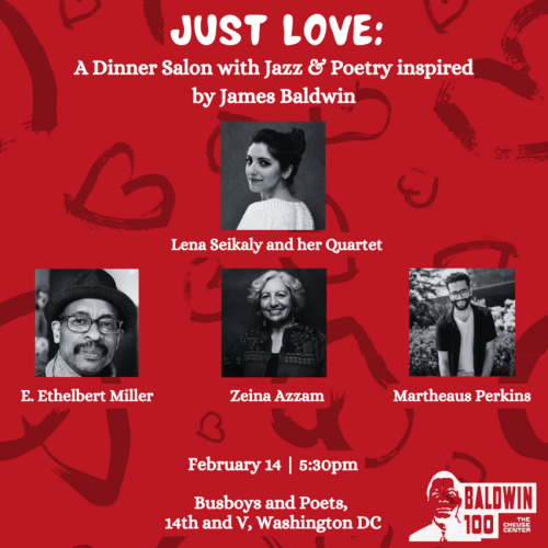 Just Love: A Dinner Salon with Jazz & Poetry inspired by James Baldwin