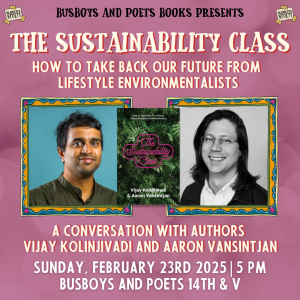 THE SUSTAINABILITY CLASS | A Busboys and Poets Books Presentation