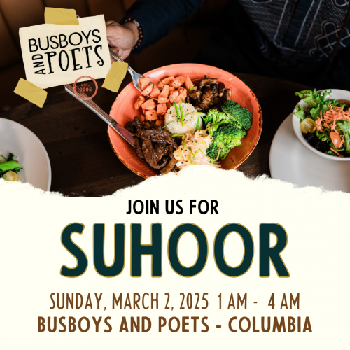 Suhoor at Busboys and Poets