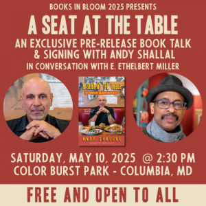 Andy Shallal at Books in Bloom 2025