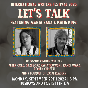 Let's Talk: International Writers Festival 2025 | Busboys and Poets Books