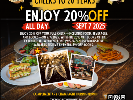 20 off for 20 years (Sq Post)