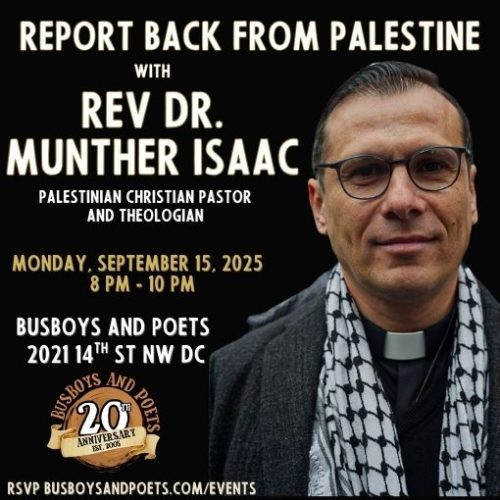 Report Back from Palestine with Rev. Dr. Munther Isaac