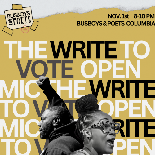 THE WRITE TO VOTE OPEN MIC!: Hosted by Rebecca Dupas