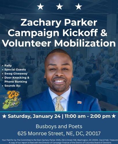 Ward 5 Councilmember Parker's re-election kickoff