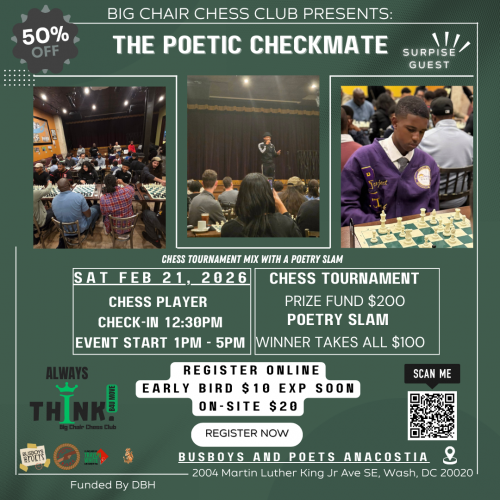 Poetic Checkmate: Chess Tournament & Poetry Slam