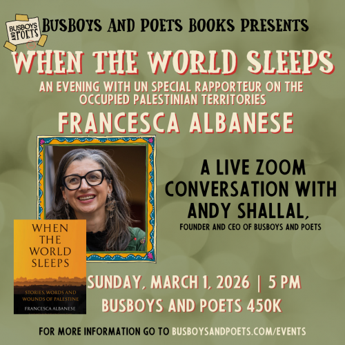 When the World Sleeps: An Evening with UN Special Rapporteur Francesca Albanese