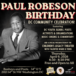 Paul Robeson Birthday - DC Community Celebration