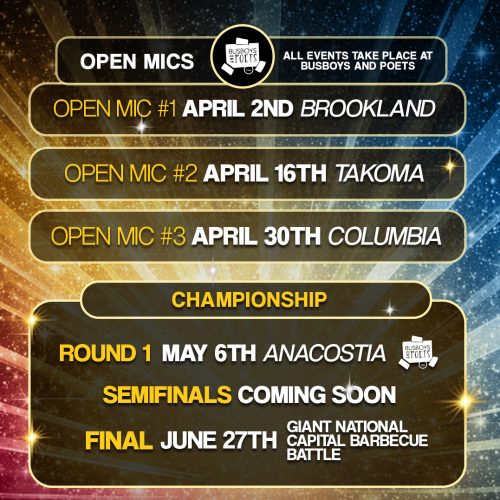 5th Annual Spoken Word to Go-Go Open Mic #3