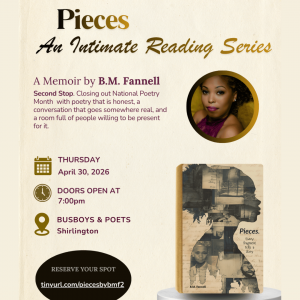 An intimate poetry reading and moderated conversation featuring my debut memoir-in-poems, followed by audience Q&A and book signing.