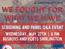 ATU 689 Film Screening and Panel Q&A square icon