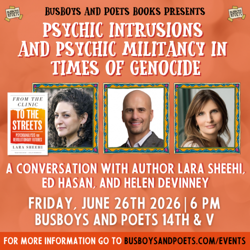 Psychic Intrusions and Psychic Militancy in Times of Genocide | Busboys and Poets Books