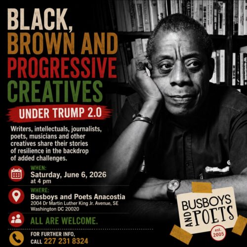 Open Mic for Anacostia: Black, Brown and Progressive Creatives Under Trump 2.0