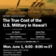 RECEPTION HELPING TO LAUNCH AN INSTITUTE FOR POLICY STUDIES REPORT ABOUT THE U.S. MILITARY PRESENCE IN HAWAI'I