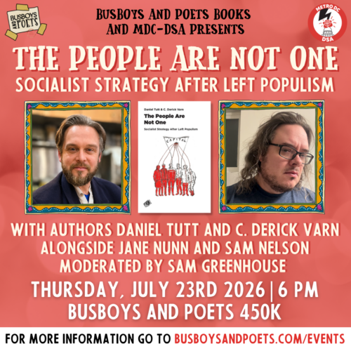 THE PEOPLE ARE NOT ONE | A Busboys and Poets Books Presentation