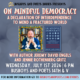 ON MINDFUL DEMOCRACY | A Busboys and Poets Books Presentation