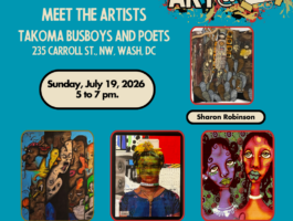 Meet the Artist Takoma July Art Department