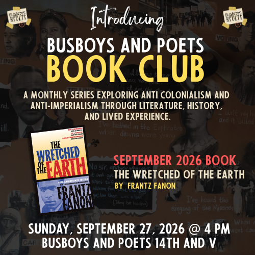 Busboys and Poets Book Club  September 2026