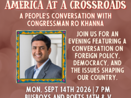 A People’s Conversation with Congressman Ro Khanna (1)