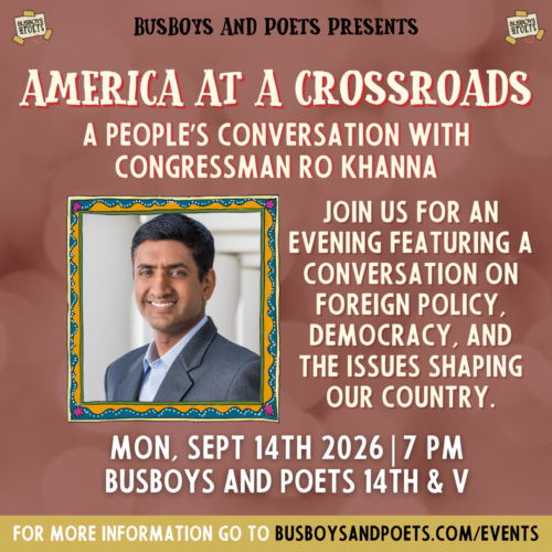 America at a Crossroads: A People’s Conversation with Congressman Ro Khanna