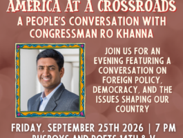 A People’s Conversation with Congressman Ro Khanna