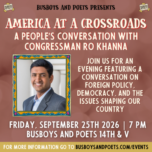America at a Crossroads: A People’s Conversation with Congressman Ro Khanna