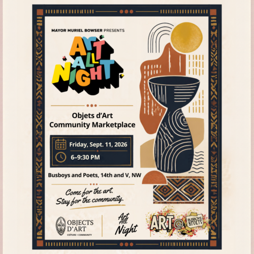 Art All Night Objets d’Art Community Marketplace